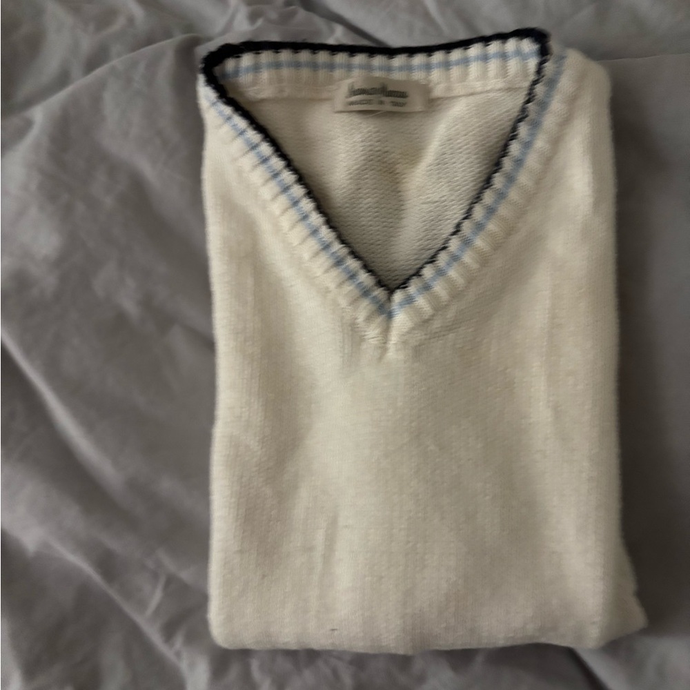 Beautiful boy’s vest, soft cotton, size 8 but no tag. EUC, Made in Italy.